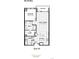 Detailed floor plan showcasing a 924 square-foot apartment layout with a bedroom, living area, kitchen, and balcony at 20 Wilcox St # 318, Castle Rock, CO 80104