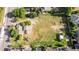 Aerial view features an expansive lot, mature trees, convenient access and nearby community at 1245 S Willow St, Denver, CO 80247