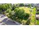 Aerial view of home, featuring a huge green backyard, mature trees and great location at 1245 S Willow St, Denver, CO 80247