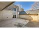 Private patio with brick walls and ample sunlight at 7452 W Cedar Cir, Lakewood, CO 80226