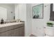 Modern bathroom with updated vanity and fixtures at 8199 Welby Rd # 2304, Denver, CO 80229