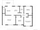 Detailed floor plan showcasing the layout of the bedrooms, kitchen, living room, and bathrooms at 200 Perry St, Denver, CO 80219