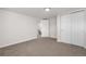 Basement bedroom featuring neutral paint, carpeted floors and a large closet at 6103 Uno St, Arvada, CO 80003