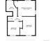 Detailed second-floor floor plan showcasing primary bedroom, bedrooms, bathroom and hall dimensions at 6103 Uno St, Arvada, CO 80003