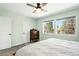 Spacious main bedroom features two large windows that let in lots of natural light at 2781 Savage Rd, Elizabeth, CO 80107