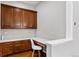 Office with built-in desk, cabinets, and a comfortable workspace at 14134 Glenayre Cir, Parker, CO 80134