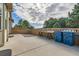 Spacious concrete patio with wood fence, perfect for outdoor entertaining and summer barbecues at 149 Jewel St, Brighton, CO 80603