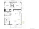 Upstairs floor plan featuring a kitchen, living room, balcony and 2 bedrooms at 46526 Avery Ln, Bennett, CO 80102