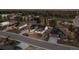 An aerial view of a home in a beautiful neighborhood surrounded by lush greenery and mature trees at 6001 Powell Rds, Parker, CO 80134