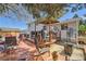 Relaxing backyard with a wooden deck and a large backyard for entertaining with mature trees at 4845 S Taft St, Morrison, CO 80465