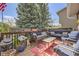 Inviting outdoor deck area with comfortable seating, perfect for relaxing and entertaining guests at 4845 S Taft St, Morrison, CO 80465