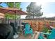 Back patio featuring an umbrella, grill and seating area at 2991 W 81St Ave # G, Westminster, CO 80031