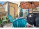 Back patio features outdoor seating and grill at 2991 W 81St Ave # G, Westminster, CO 80031