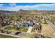 Expansive aerial view of a beautiful home with a manicured lawn, showcasing its prime location and neighborhood at 2221 Illinois St, Golden, CO 80401