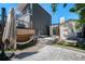 Outdoor living with a hammock, egg chair and modern design at 3618 Navajo St, Denver, CO 80211