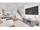 Spacious living room with an open floor plan, seamlessly connecting to the kitchen and dining areas at 3458 W 63Rd Ave, Denver, CO 80221