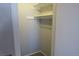 Walk-in closet with built-in shelving and clothes rod for organized storage at 19025 E Bethany Pl, Aurora, CO 80013