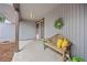 Charming patio with a bench, decor, and natural light at 6513 Pinewood Dr, Parker, CO 80134