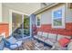 Relaxing deck with seating and a view of backyard at 14653 E Crestridge Dr, Centennial, CO 80015