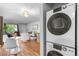 Stackable washer and dryer in a convenient laundry closet at 857 S Van Gordon E104 Ct # E104, Lakewood, CO 80228