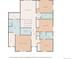 Upstairs floor plan featuring bedrooms, bathrooms, laundry room, and sitting area at 12826 Lake Port St, Longmont, CO 80504