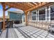 Covered back deck perfect for relaxation and entertaining with composite decking and shade at 6994 S Fultondale Cir, Aurora, CO 80016