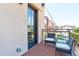 Relax on the private balcony with seating and neighborhood views at 4625 W 50Th Ave # 203, Denver, CO 80212