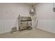 Dedicated pet washing station features stainless steel basin, adjustable faucet, and tile floor for easy cleaning at 4625 W 50Th Ave # 203, Denver, CO 80212