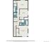 Upstairs floor plan displaying the layout of bedrooms and utility area at 7889 Yampa River Ave, Littleton, CO 80125