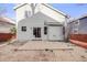 Backyard featuring a patio and a partially fenced yard at 11223 Jansen St, Parker, CO 80134