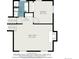 Floor plan featuring a bathroom, bedroom, hall and Gathering room at 6298 S Harlan Way, Littleton, CO 80123