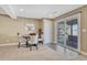 Basement dining area, brightened by sliding glass doors to the outdoors at 5238 Clearbrooke Ct, Castle Rock, CO 80104