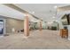 Finished basement with gym, media center, and a neutral color palette at 5238 Clearbrooke Ct, Castle Rock, CO 80104