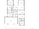 Detailed main floor plan showcasing the layout of bedrooms, living spaces, and kitchen with precise dimensions at 8651 S De Gaulle Ct, Aurora, CO 80016