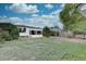 Spacious back yard with lush green ground cover with beautiful landscaping and large mature trees at 2389 Nome St, Aurora, CO 80010