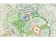 Detailed community plan showcasing various amenities including sports courts, dog park, and trails at 5009 Mt Osage St, Frederick, CO 80504