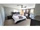 Serene main bedroom featuring soft lighting, neutral tones, and elegant furnishings, creating a restful retreat at 8209 Balsam Way, Arvada, CO 80005