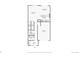 First floor plan showcasing a garage, foyer, bathroom, living room, and kitchen at 6973 W Louisiana Ave # E, Denver, CO 80232