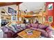 Spacious living room with loft area, natural wood accents, and comfortable seating at 24999 Grandview Ave, Golden, CO 80401