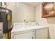 Stackable washer and dryer in the laundry room at 3549 S Fairplay Way # 10, Aurora, CO 80014