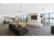 Relaxing lounge with fireplace and city views at 891 14Th St # 2816, Denver, CO 80202