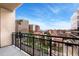 City views from the balcony, showcasing the urban landscape and nearby architecture at 1827 N Grant St # 604, Denver, CO 80203