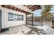 Covered patio enclosed by a fence, perfect for privacy and outdoor enjoyment at 3663 S Sheridan Blvd # P1, Denver, CO 80235