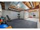 Unfinished basement with exposed ceiling; great opportunity for storage or a home gym at 6468 S Forest St, Centennial, CO 80121