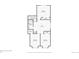 Floor plan of second story with dimensions for each room in the house at 6468 S Forest St, Centennial, CO 80121
