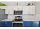 Well-appointed kitchen features stainless appliances, white subway tile, and updated countertops at 6468 S Forest St, Centennial, CO 80121