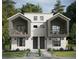 Modern two-story home featuring dual balconies, sleek lines, and a minimalist landscape at 3200 W 27Th Ave, Denver, CO 80211