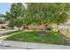 Single-story home featuring a well-maintained lawn, mature trees, and tidy landscaping at 2920 S York St, Denver, CO 80210