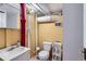 Full basement bathroom with neutral wall color and new fixtures at 1335 S Sherman St, Denver, CO 80210