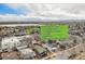 Aerial view of nearby restaurants with a list of walkable places at 4440 W Hayward Pl, Denver, CO 80212